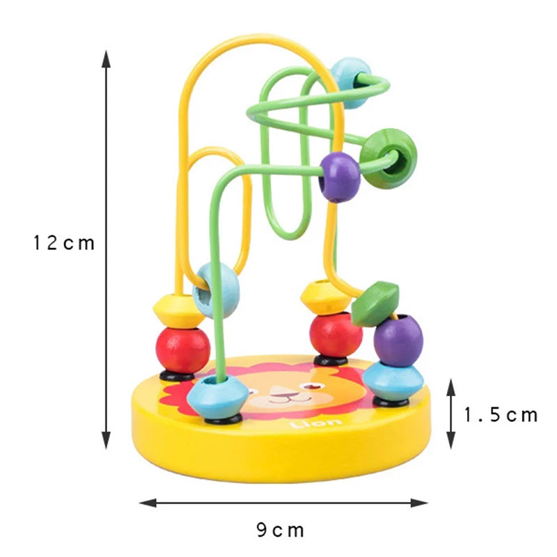 Circles Bead Wire Maze Roller Coaster Toys
