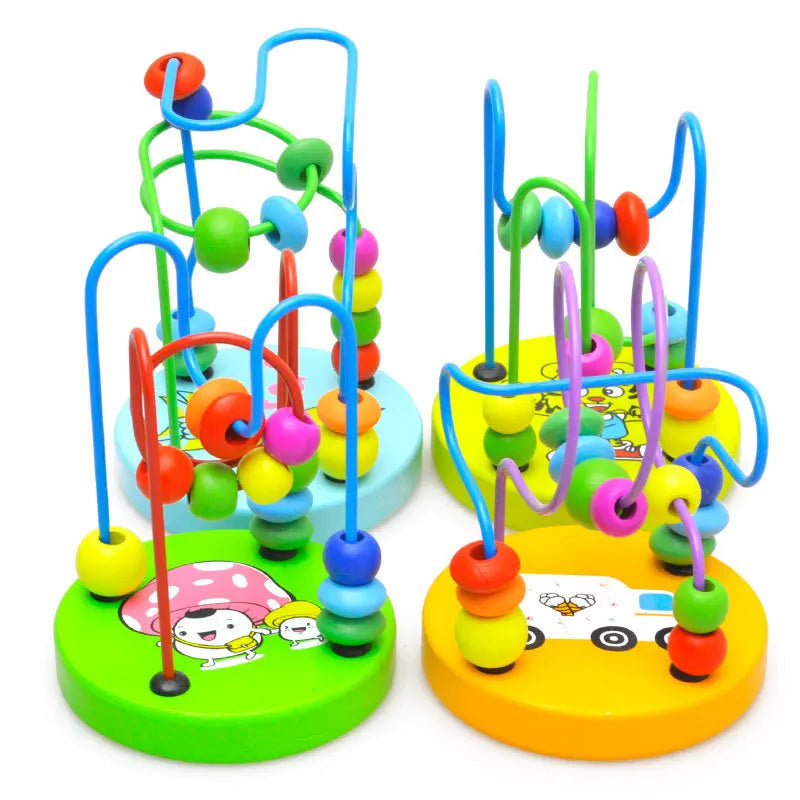 Circles Bead Wire Maze Roller Coaster Toys