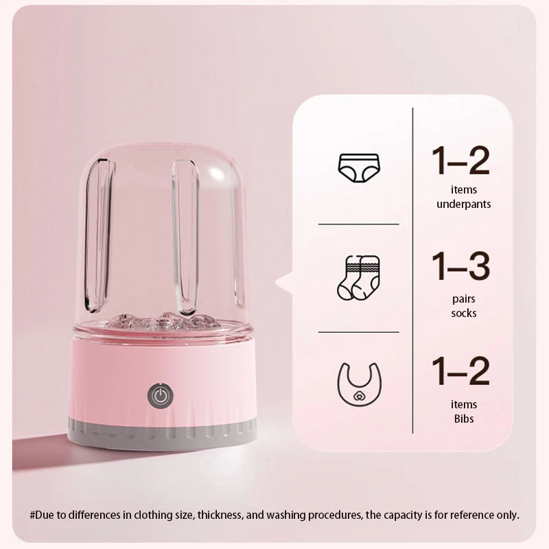 New Wireless Washing Machine Portable Underwear Cleaner 2000AH Mini Socks Wash Machine Fully automatic Laundry Bucket