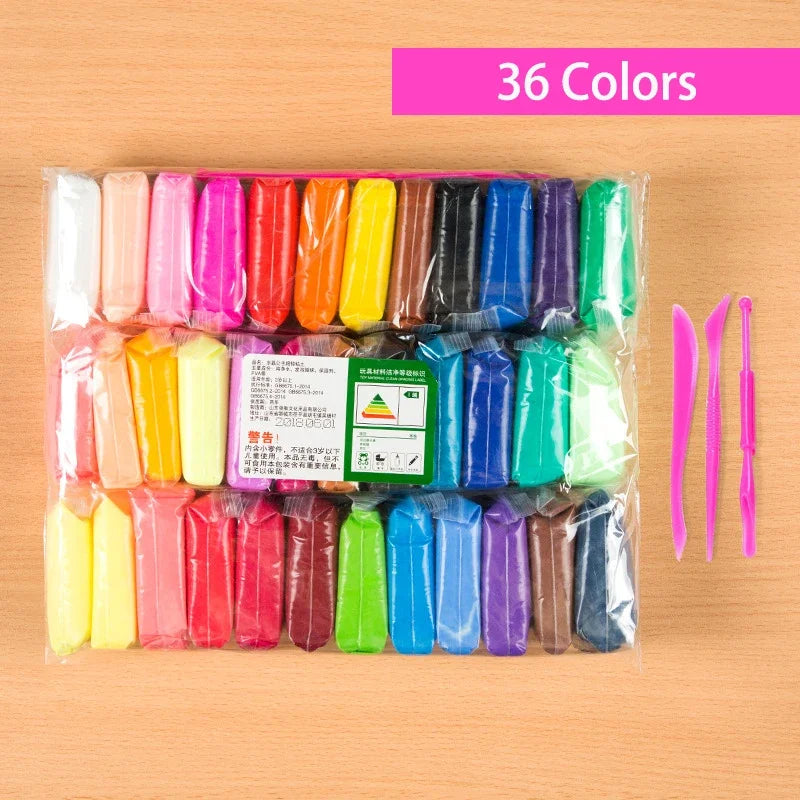 36 Colors Polymer Light Clay Toys