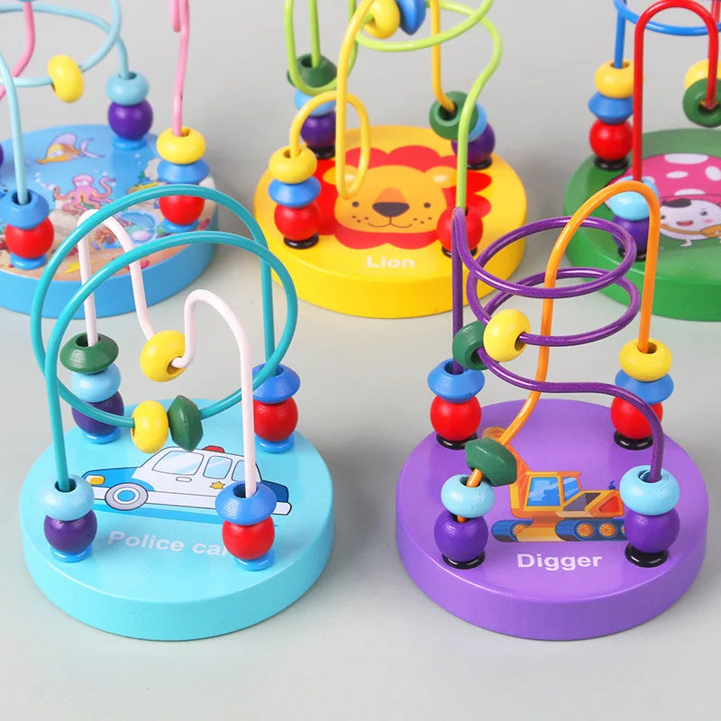 Circles Bead Wire Maze Roller Coaster Toys
