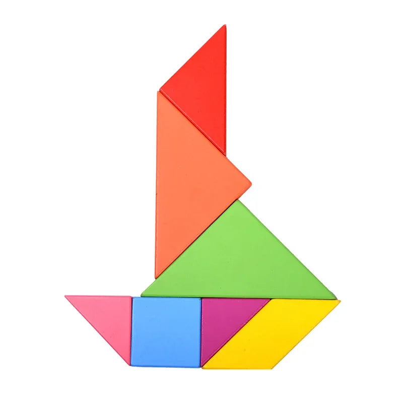 Wooden Tangram Puzzle Toys