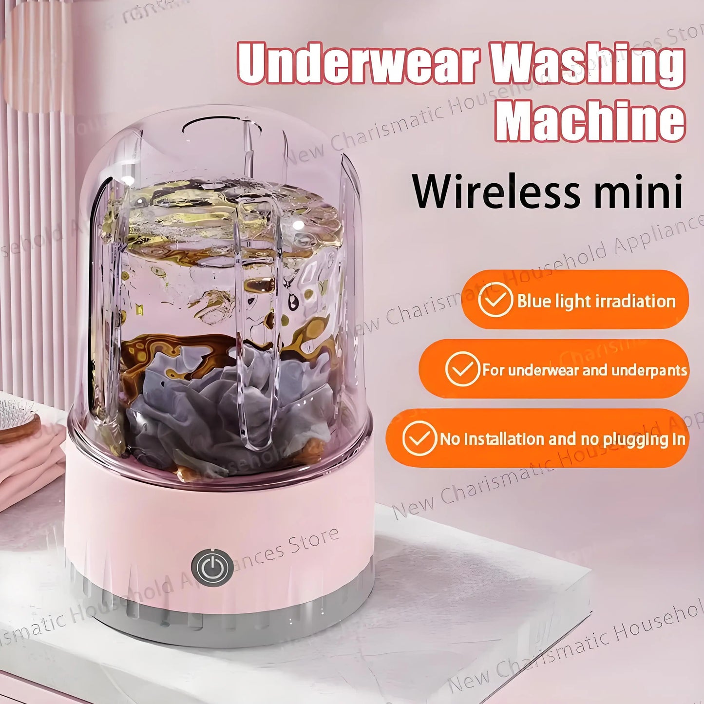 New Wireless Washing Machine Portable Underwear Cleaner 2000AH Mini Socks Wash Machine Fully automatic Laundry Bucket