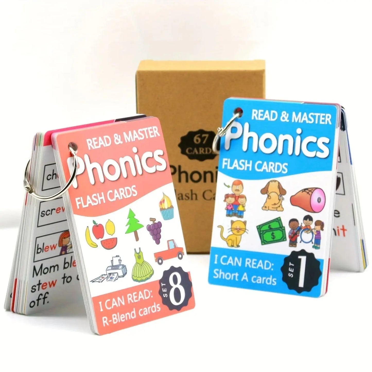 English Phonics Flash Cards Toys