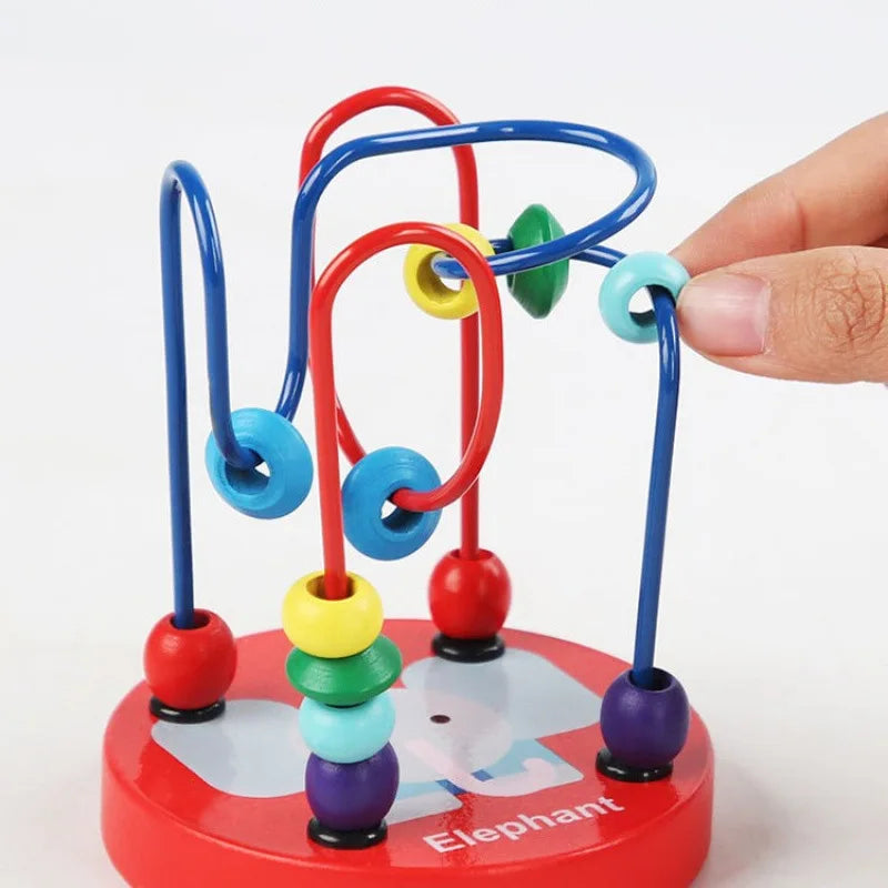 Circles Bead Wire Maze Roller Coaster Toys