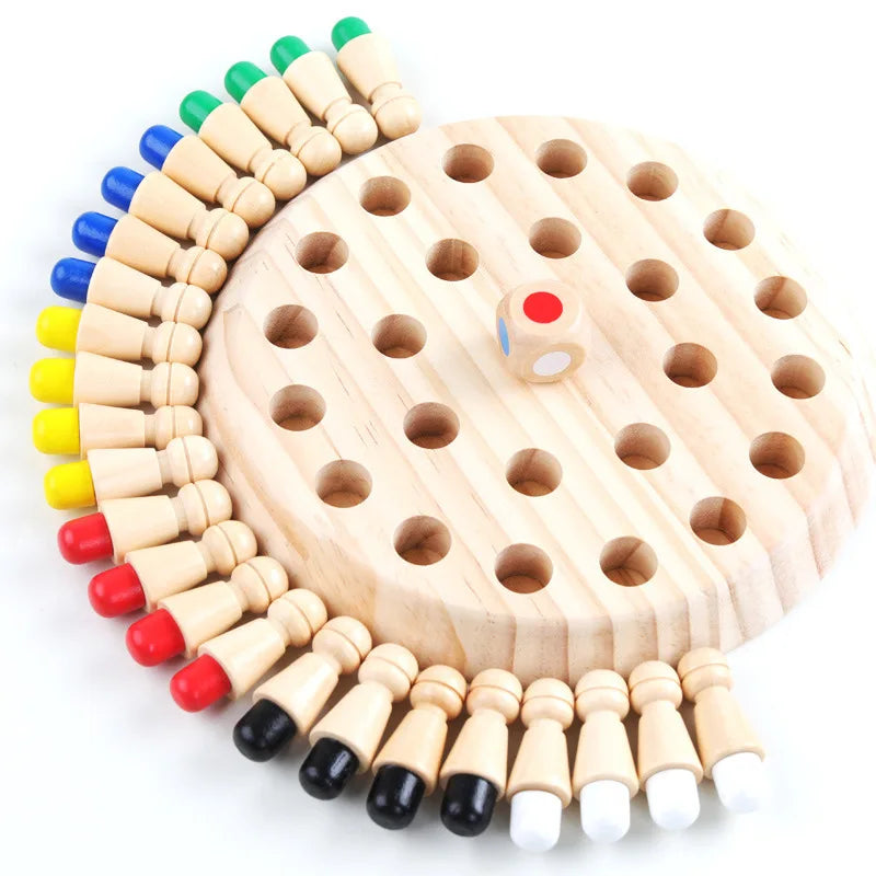 Wooden Memory Match Stick Chess Puzzles Toys