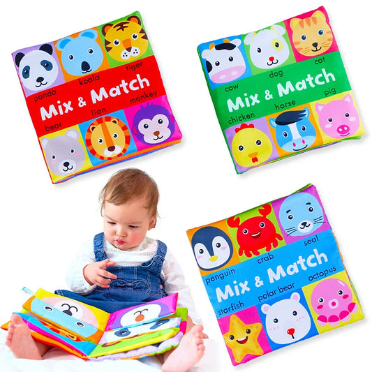 Cartoon Animal Face Matching Baby Stereo Toys