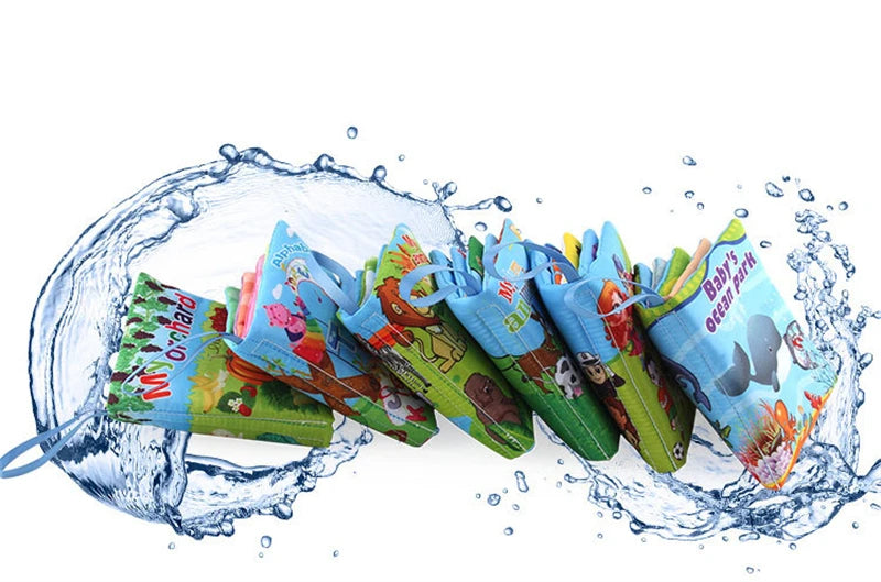 0-12Monthes Baby Cloth Book Fruits Animals Cognize Puzzle Book Infant Kids Early Learning Educational Fabric Books Toys