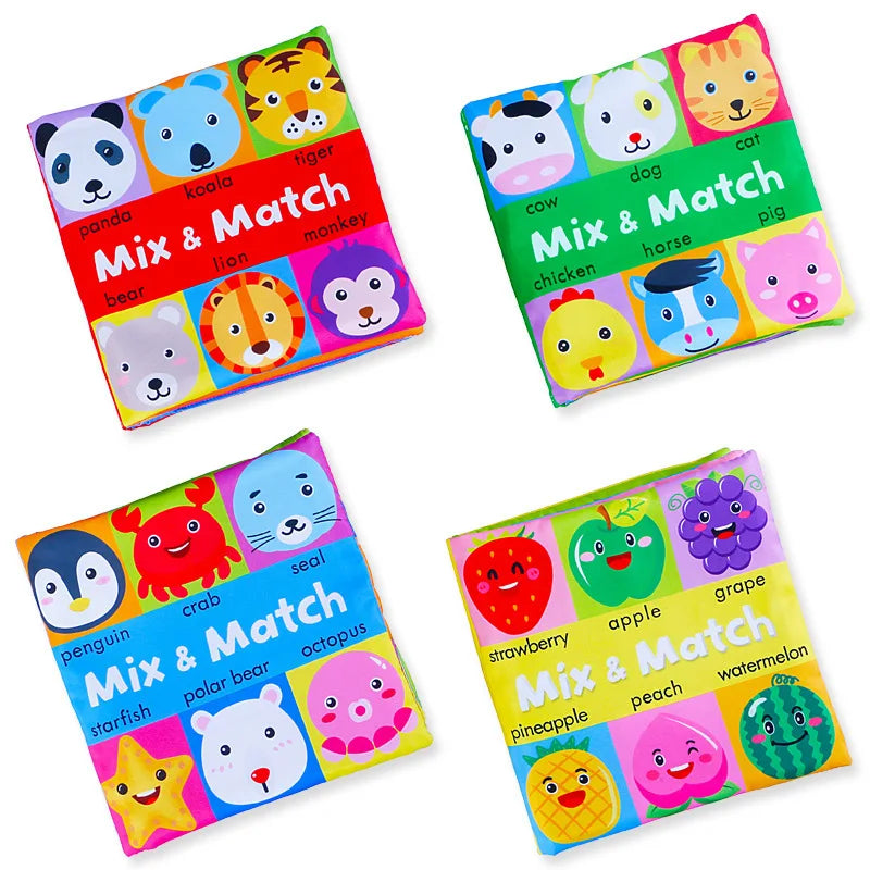 Cartoon Animal Face Matching Baby Stereo Toys
