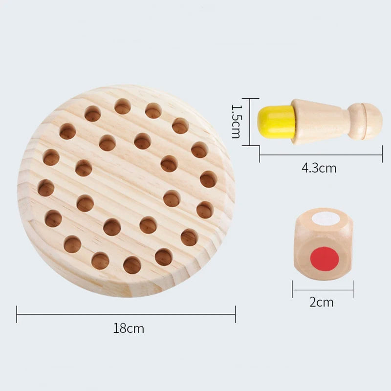 Wooden Memory Match Stick Chess Puzzles Toys