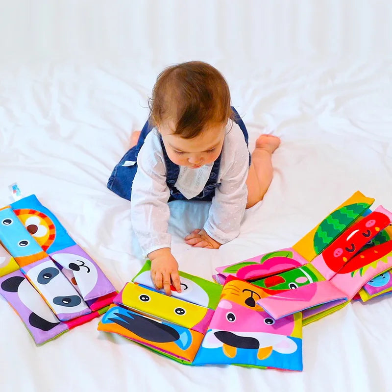 Cartoon Animal Face Matching Baby Stereo Toys