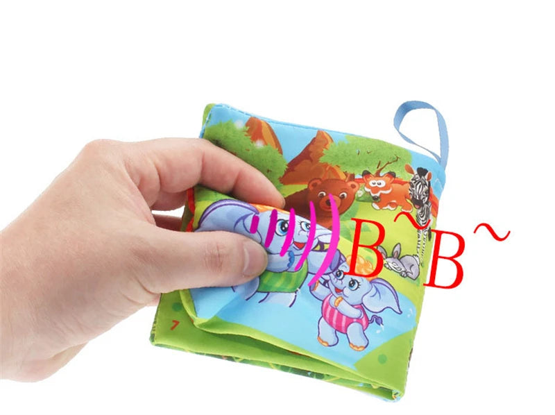 0-12Monthes Baby Cloth Book Fruits Animals Cognize Puzzle Book Infant Kids Early Learning Educational Fabric Books Toys