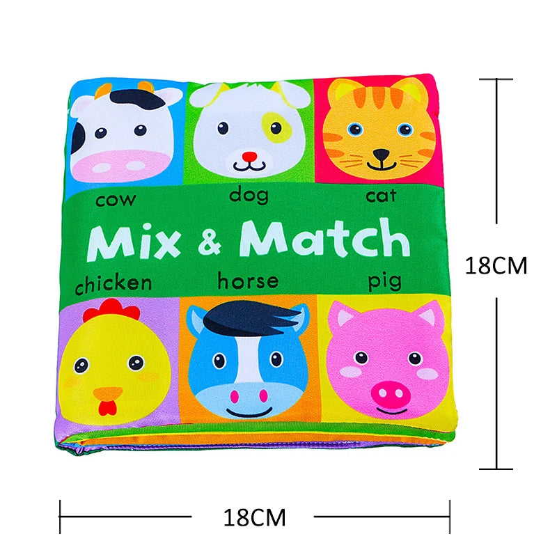 Cartoon Animal Face Matching Baby Stereo Toys