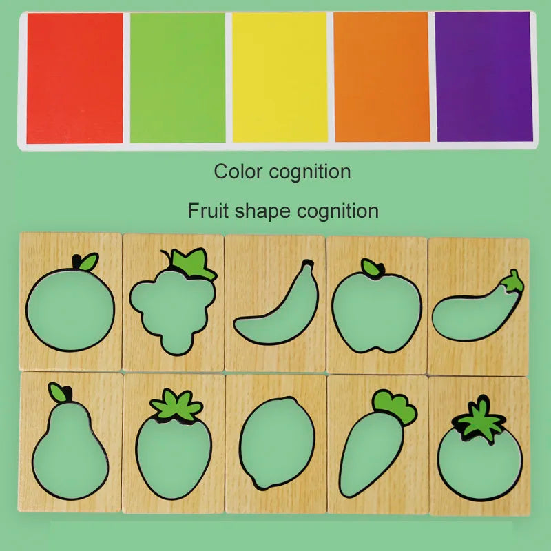 Fruit Vegetable Pairing Puzzle Toys