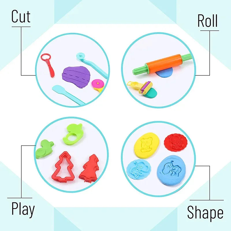 Play Dough Art Craft Modeling Clay Toys