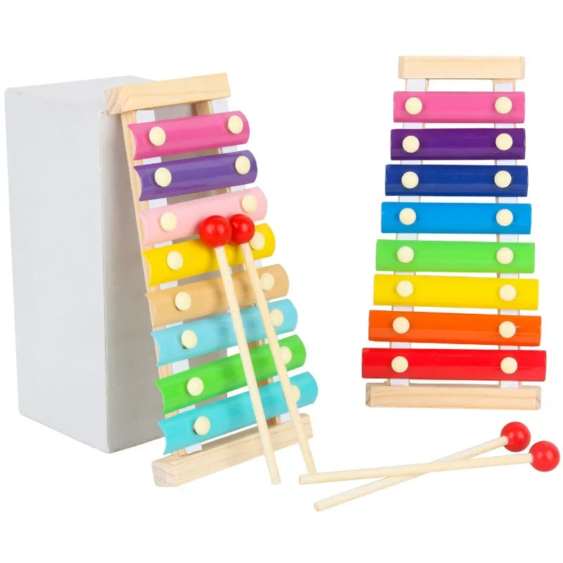 Wooden 8 Tones Multicolor Xylophone Toys