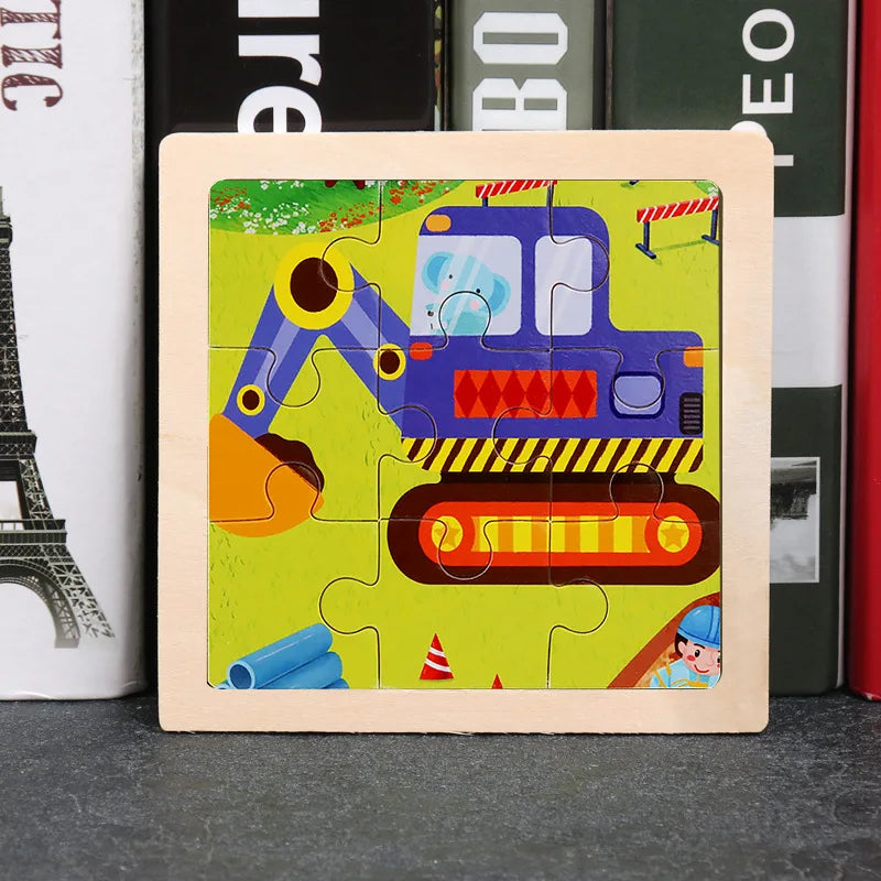 Cartoon Flat Puzzle Toys
