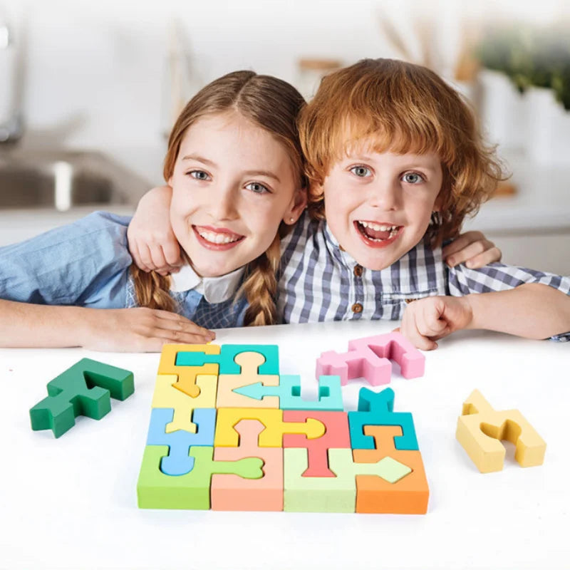 Shape Matching Wooden Puzzle Toys