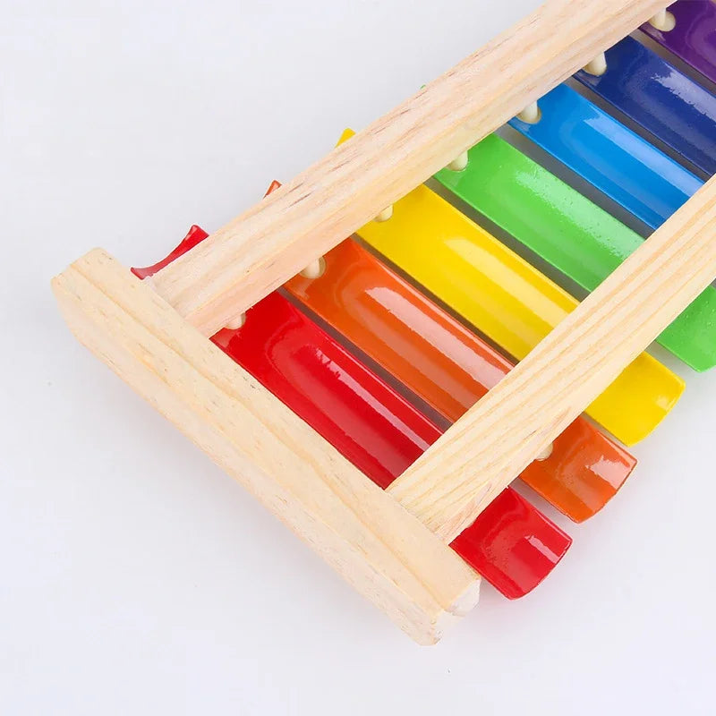 Wooden 8 Tones Multicolor Xylophone Toys
