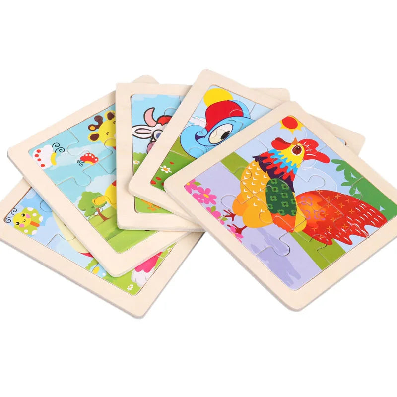 Cartoon Flat Puzzle Toys