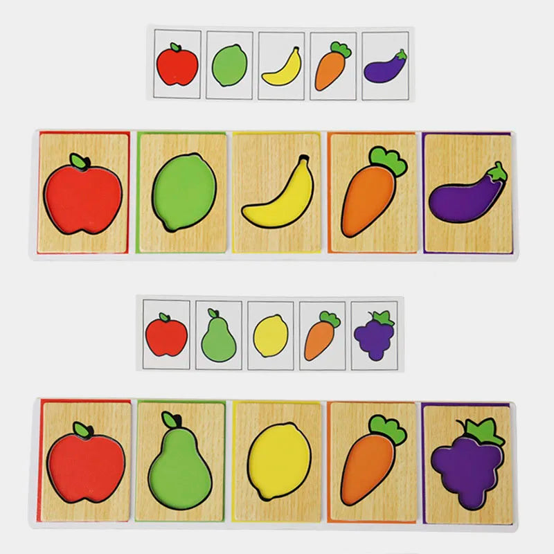 Fruit Vegetable Pairing Puzzle Toys