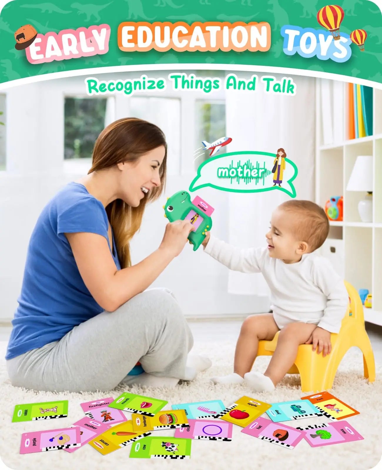Talking Flash Card Learning Educational Toy