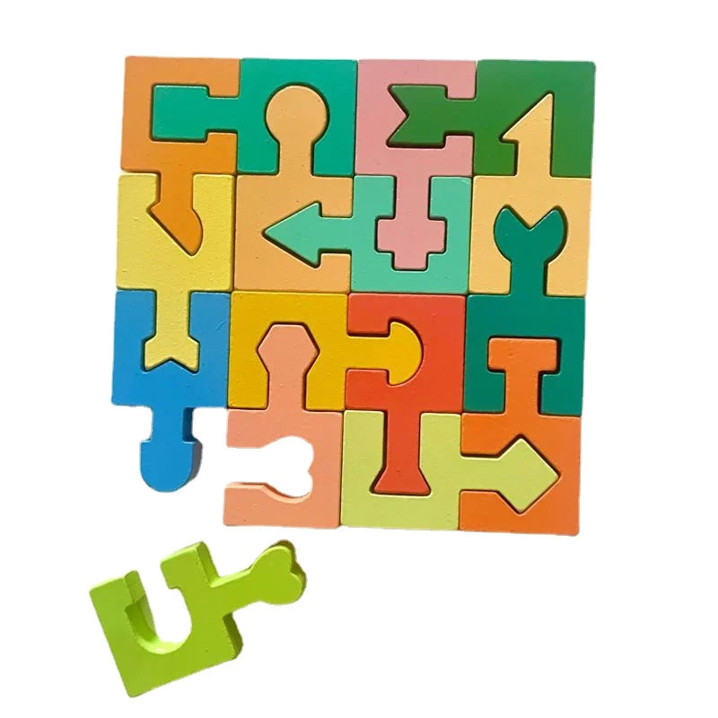 Shape Matching Wooden Puzzle Toys
