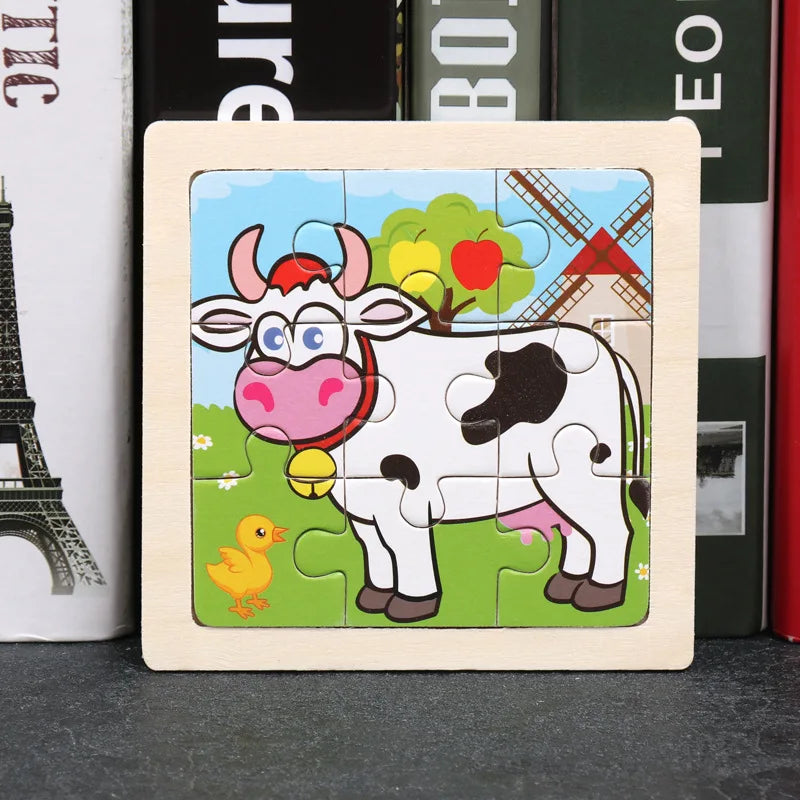 Cartoon Flat Puzzle Toys