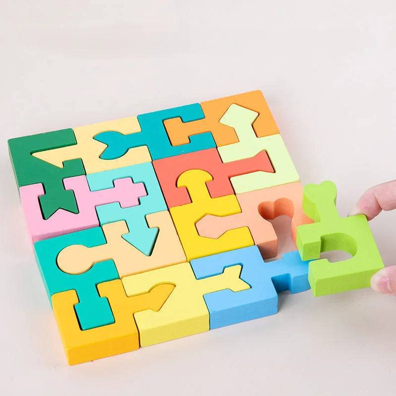 Shape Matching Wooden Puzzle Toys
