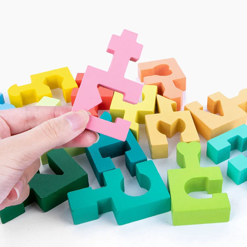 Shape Matching Wooden Puzzle Toys