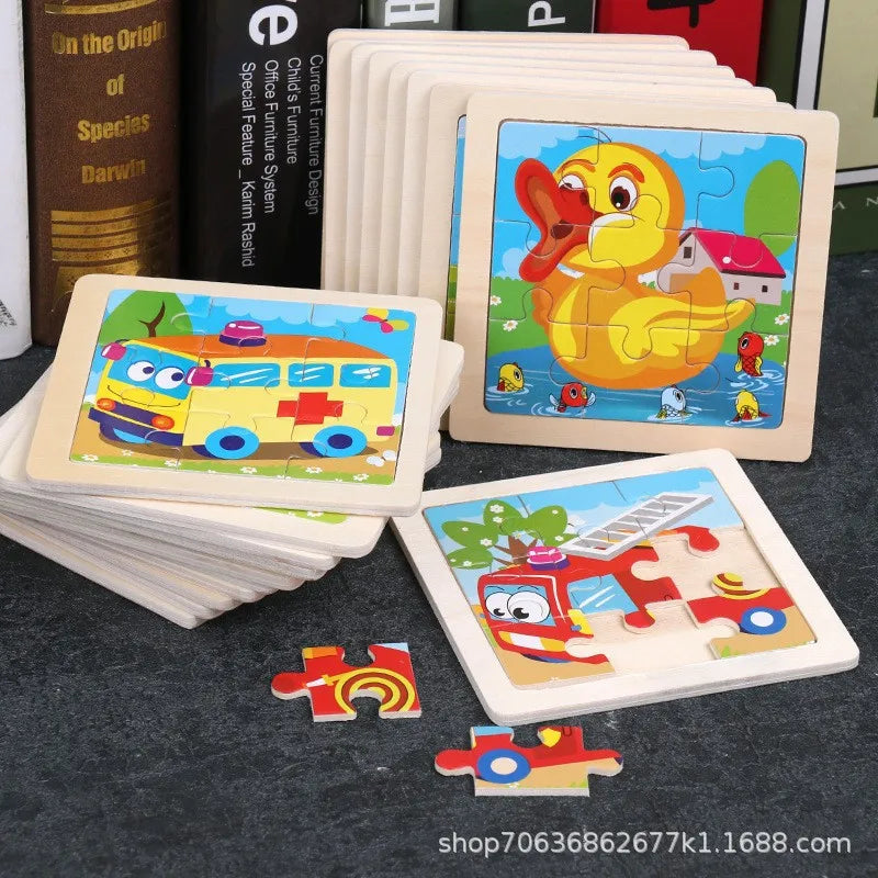 Cartoon Flat Puzzle Toys