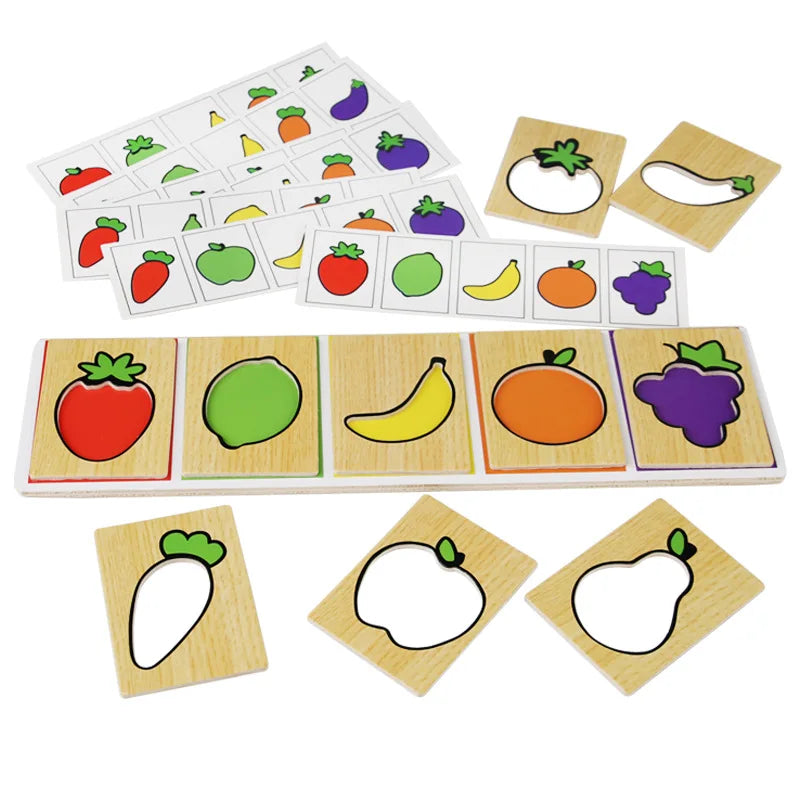 Fruit Vegetable Pairing Puzzle Toys