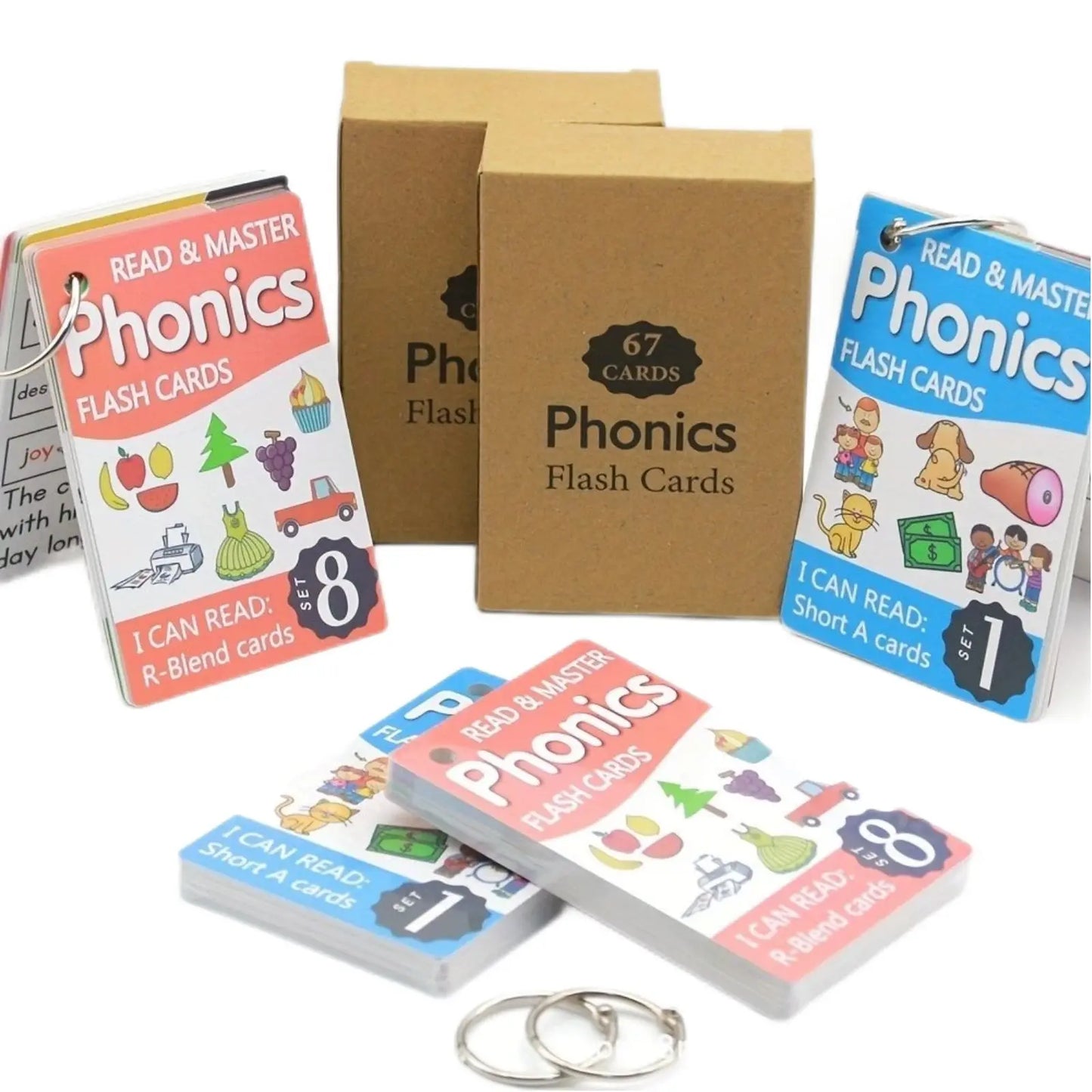 English Phonics Flash Cards Toys