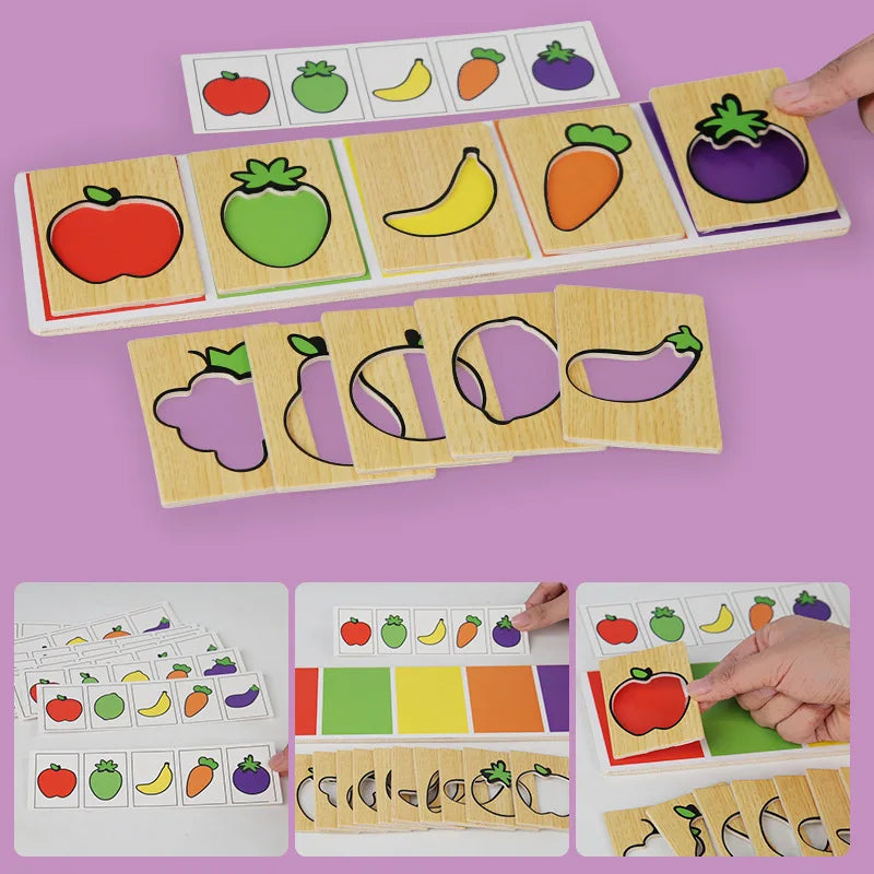 Fruit Vegetable Pairing Puzzle Toys