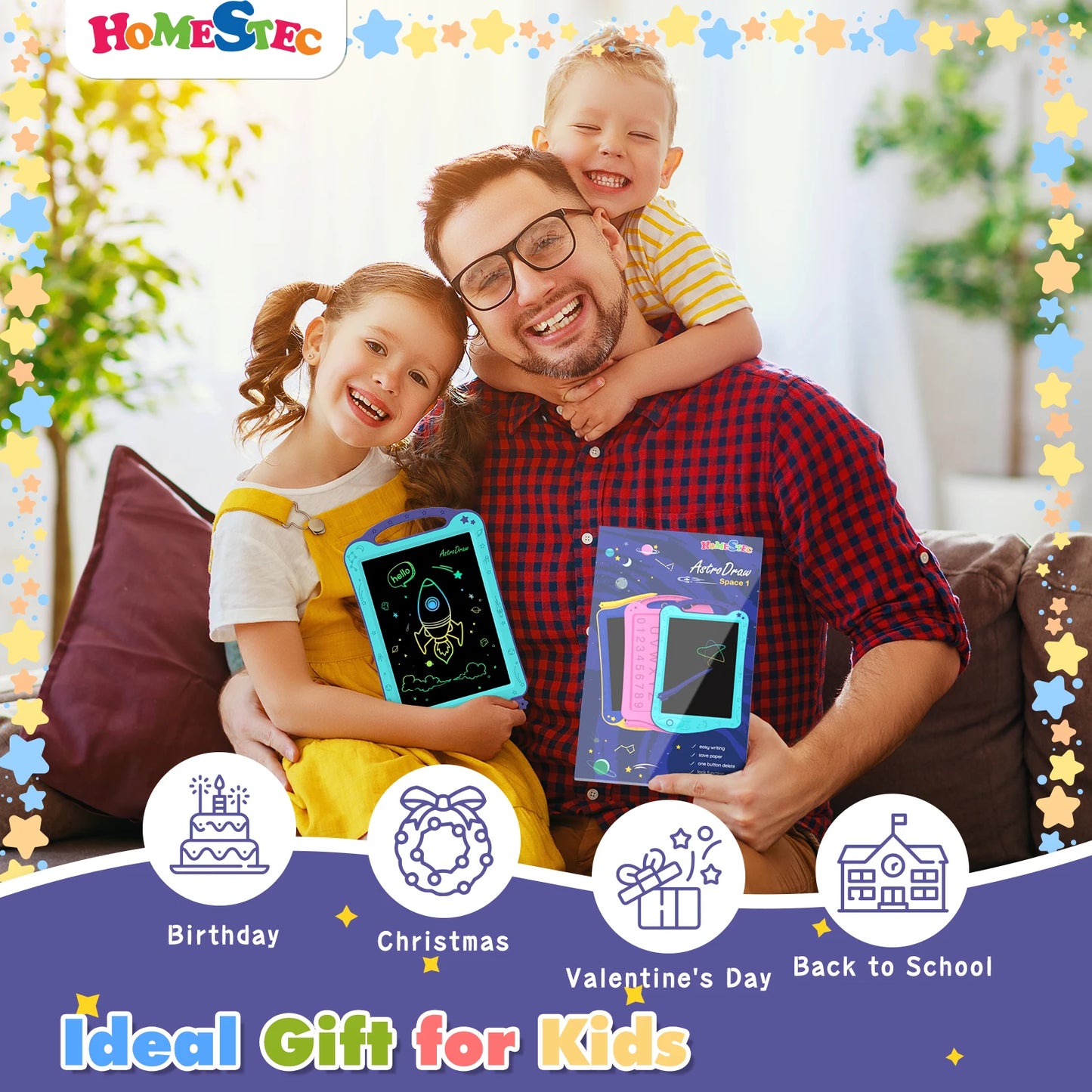 AstroDraw Colored Drawing Tablet Toys
